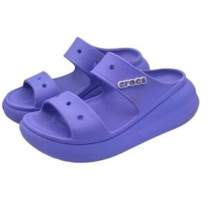 Crocs Women's M 8 / W 10 Lavender Purple Platform Sandals Comfort‎ Shoes